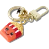 Adorno para bolso con forma de cubeta de palomitas Adorno para bolso con forma de cubeta de palomitas