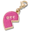 Adorno rosa con Glitter «BFF» para el colgante para zapatos Jibbitz izquierdo Adorno rosa con Glitter «BFF» para el colgante para zapatos Jibbitz izquierdo