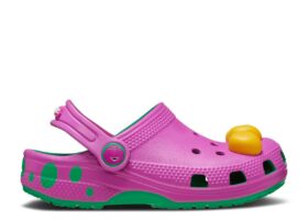 Barney x Classic Clog para niños