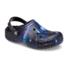 Baya Lined Clog con correa peluda y forro «Black Multi»