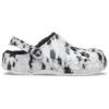 Baya Lined Clog, zapatillas de casa unisex, blancas y grises «Blanco Gris»