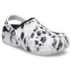 Baya Lined Clog, zapatillas de casa unisex, blancas y grises «Blanco Gris»