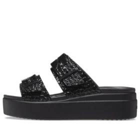Brooklyn Croco Shine Buckle «Negro»