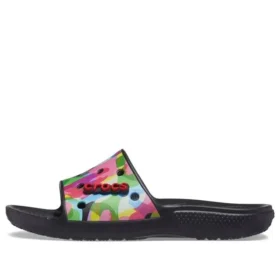 Chanclas Classic Slide Bubble Block «Negro multicolor»