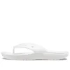 Chanclas clásicas Crocs Classic Flip, estilo casual, unisex, blancas