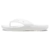Chanclas clásicas Crocs Classic Flip, estilo casual, unisex, blancas