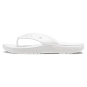 Chanclas clásicas Crocs Classic Flip, estilo casual, unisex, blancas