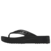 Chanclas con plataforma y detalles recortados Baya «Negro»