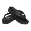Chanclas con plataforma y detalles recortados Baya «Negro»