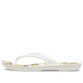 Chanclas Crocband con estampado «Blanco y Beige»