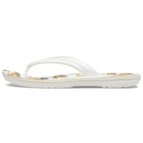 Chanclas Crocband con estampado «Blanco y Beige»