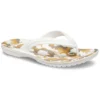 Chanclas Crocband con estampado «Blanco y Beige»