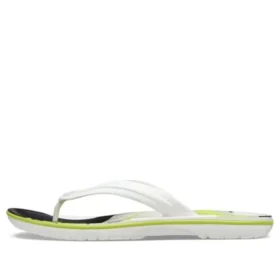Chanclas Crocband Flip «Blanco, verde y negro»