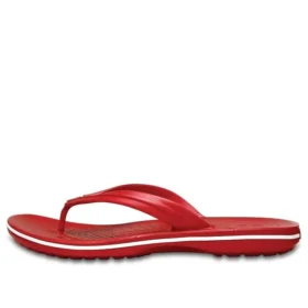 Chanclas Crocband Flip «Rojo Blanco»