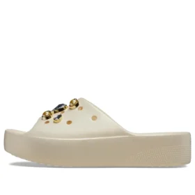 Chanclas de plataforma Classic Crystals Pearls «Blanco»