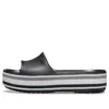 Chanclas de plataforma Crocband «Negro, gris y blanco»