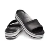 Chanclas de plataforma Crocband «Negro, gris y blanco»