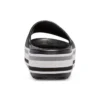 Chanclas de plataforma Crocband «Negro, gris y blanco»