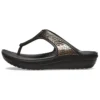 Chanclas de suela gruesa en negro y cobre
