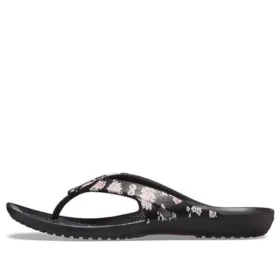 Chanclas estampadas Kadee 2 «Floral Black»
