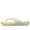 Chanclas Reviva con puntera redonda y parte superior elegante «Blanco-Amarillo»