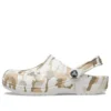 Classic Clog con estampado de camuflaje para playa «White Camouflage»