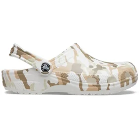 Classic Clog con estampado de camuflaje para playa «White Camouflage»