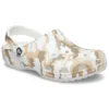 Classic Clog con estampado de camuflaje para playa «White Camouflage»