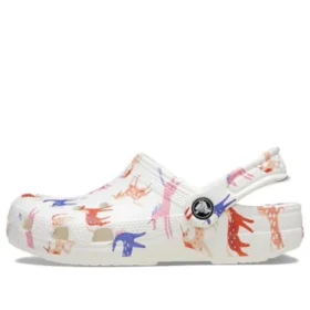 Classic Clog con estampado de personajes K «Blanco, rojo y azul»