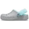 Classic Clog con forro de felpa para mantener el calor «Gris azul»