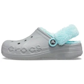Classic Clog con forro de felpa para mantener el calor «Gris azul»