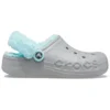 Classic Clog con forro de felpa para mantener el calor «Gris azul»