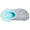 Classic Clog con forro de felpa para mantener el calor «Gris azul»