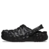 Classic Clog con forro geométrico «Negro»