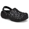 Classic Clog con forro geométrico «Negro»