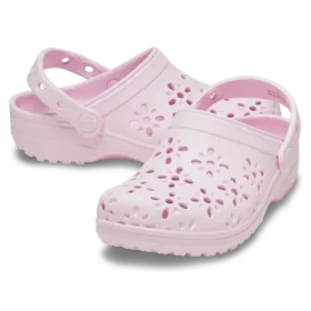 Classic Clog infantil con recortes florales
