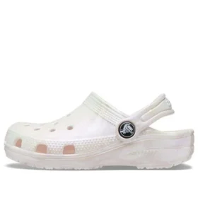 Classic Clog «Mármol, blanco y rosa»