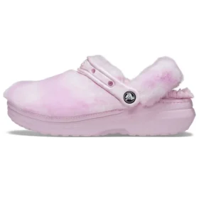 Classic Fur Sure Zuecos Ballerina «Rosa-Blanco»