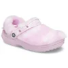 Classic Fur Sure Zuecos Ballerina «Rosa-Blanco»