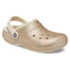 Classic Glitter Lined Clog «Gold White»