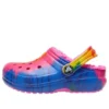 Classic Lined Clog con estampado Tie-Dye «Azul Rosa»