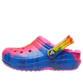 Classic Lined Clog con estampado Tie-Dye «Azul Rosa»