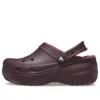 Classic Lined Clog con plataforma «Dark Cherry»