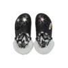Classic Lined Clog de discoteca con Glitter «Negro-Blanco»