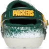Classic Lined Clog de los Green Bay Packers de la NFL Classic Lined Clog de los Green Bay Packers de la NFL