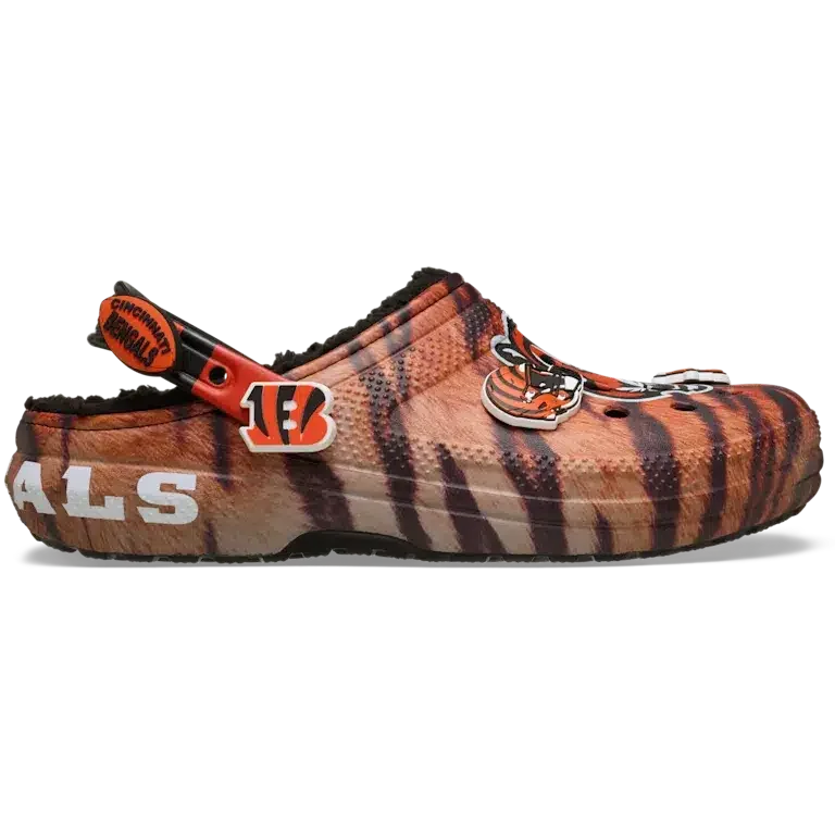 Classic Lined Clog forrados de los Cincinnati Bengals de la NFL Classic Lined Clog forrados de los Cincinnati Bengals de la NFL