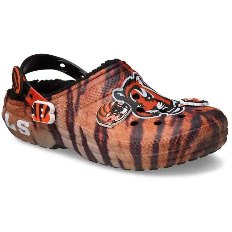 Classic Lined Clog forrados de los Cincinnati Bengals de la NFL Classic Lined Clog forrados de los Cincinnati Bengals de la NFL
