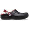 Classic Lined Clog «Negro y rojo»
