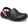Classic Lined Clog «Negro y rojo»