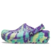 Classic Lined Clog «Neon Purple Multi»